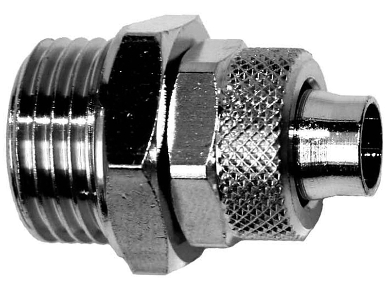 Raccord droit 1/8 tuyau 8mm - Metal Work - Hyprolec